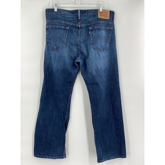Levis 569 Men's Jeans 36 X 30 Loose Straight Blue‎ - Picture 4 of 8